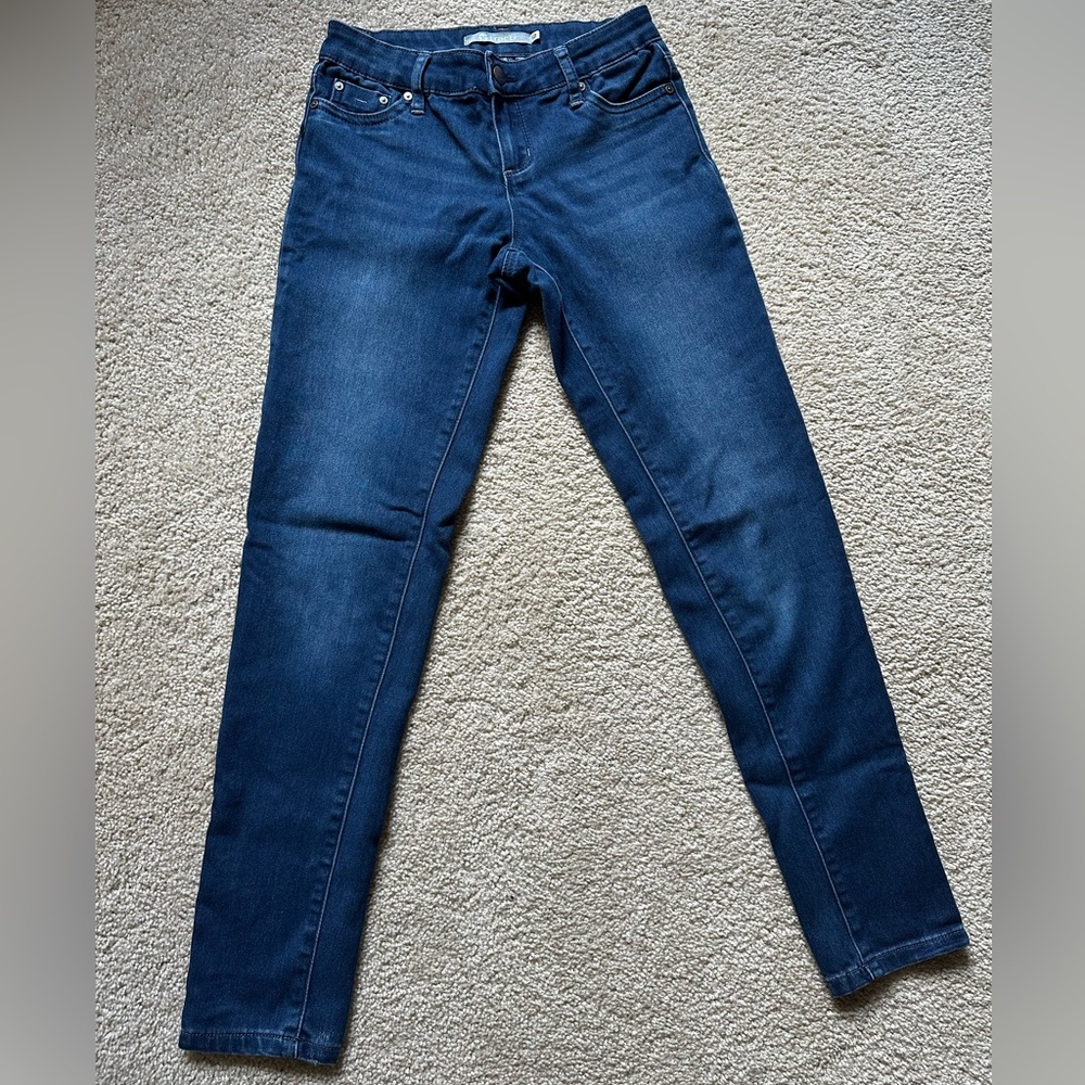 Tractr Dark Blue Skinny Jeans for Women